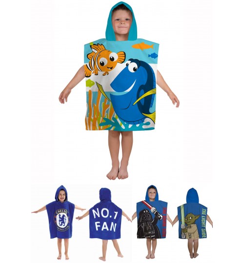 Kids Hooded Cotton Beach Towel